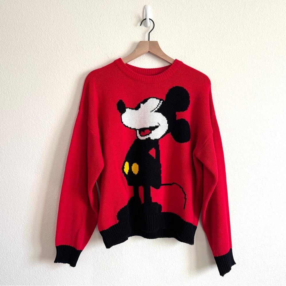 Vintage Mickey Mouse Knit Sweater